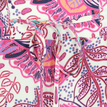 Laden Sie das Bild in den Galerie-Viewer, Second Hand DARLING HARBOUR Palazzohose Gr. 40 weiß pink gemustert (*)