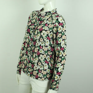 Second Hand GANNI Bluse Gr. M schwarz bunt geblümt  (*)