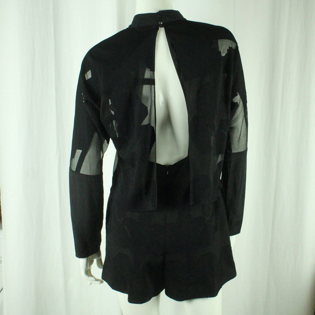 Second Hand TIBI NEW YORK Jumpsuit Gr. US 4 | dt. 34 schwarz Overall - Rückenansicht