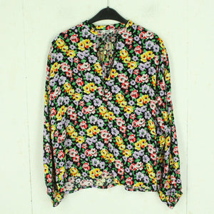 Second Hand MBYM Bluse Gr. XS schwarz bunt geblümt (*)