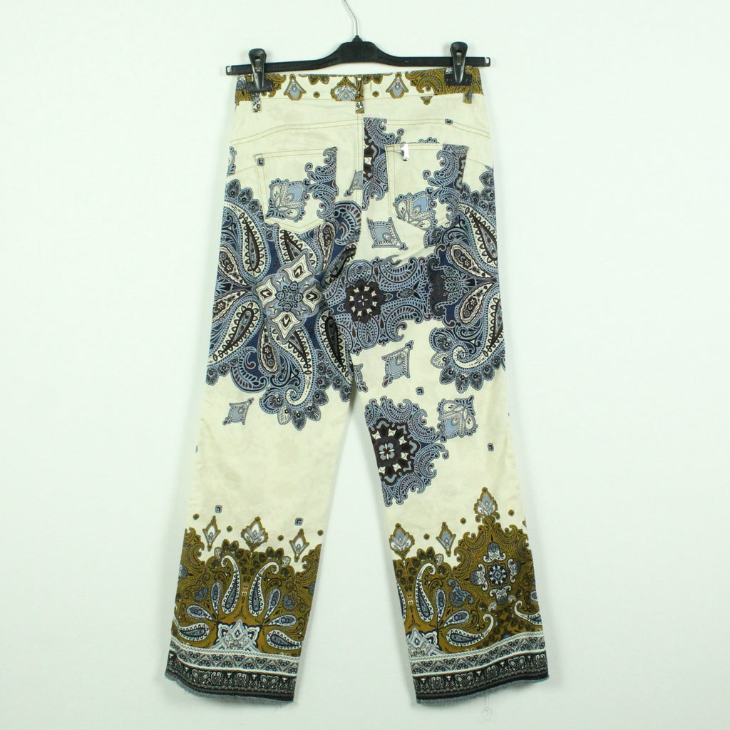 Second Hand LIU JO Hose Gr. 28 creme mehrfarbig gemustert (*)