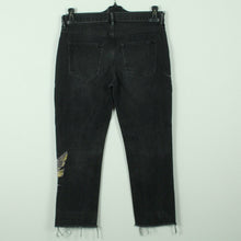 Laden Sie das Bild in den Galerie-Viewer, Second Hand ALL SAINTS Jeans Gr. W28 grau mit Stickerei (*)