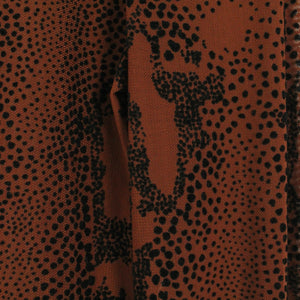 Second Hand COSTES REBEL Mesh Longsleeve Gr. XS braun schwarz Animalprint (*)