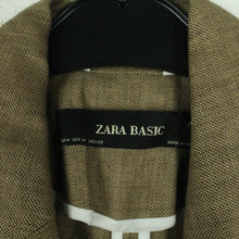 Laden Sie das Bild in den Galerie-Viewer, Second Hand ZARA Leinenmantel Gr. M beige Leinen Mantel (*)