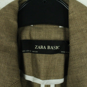 Second Hand ZARA Leinenmantel Gr. M beige Leinen Mantel (*)