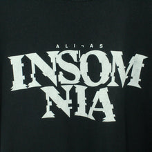 Laden Sie das Bild in den Galerie-Viewer, Vintage ALI AS T-Shirt / Bandshirt Gr. L schwarz mit Print INSOMNIA (*)