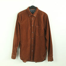 Laden Sie das Bild in den Galerie-Viewer, Second Hand TOMMY HILFIGER Cordhemd Gr. L braun Cord SLIM FIT langarm (*)