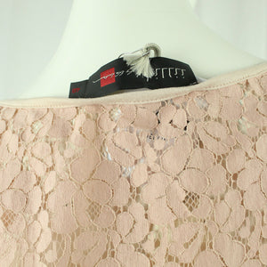 Second Hand MINX Spitzenbluse Gr. 40 rosa uni Spitze Bluse NEU(*)