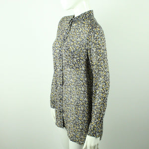 Second Hand GANNI Bluse Gr. L mehrfarbig geblümt oversized Mod. Allen Georgette (*)
