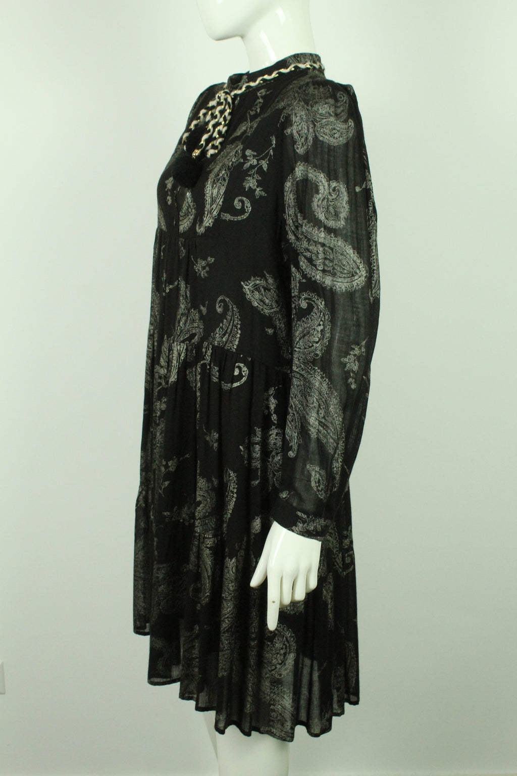 Seitenansicht Second Hand Shirtaporter Midikleid Gr. dt. 38 ital. 44 