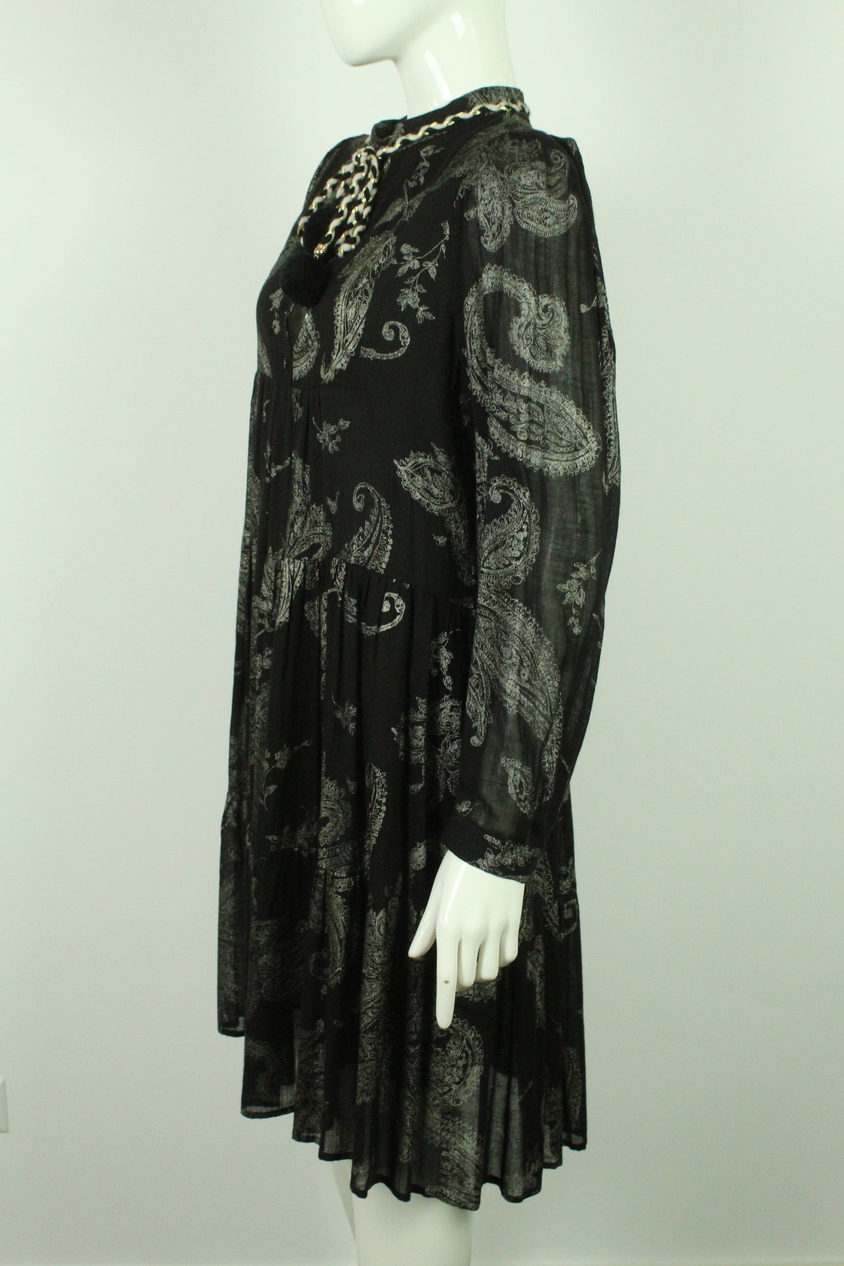Seitenansicht Second Hand Shirtaporter Midikleid Gr. dt. 38 ital. 44 