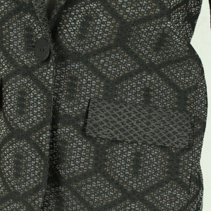 Second Hand ACOTÉ Blazer Jacke Gr. XS schwarz mehrfarbig gemustert (*)