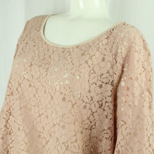 Laden Sie das Bild in den Galerie-Viewer, Second Hand MINX Spitzenbluse Gr. 40 rosa uni Spitze Bluse NEU(*)