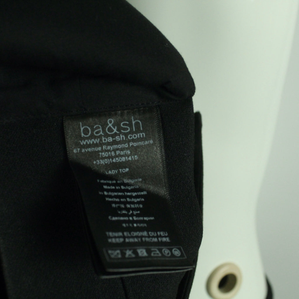 Second Hand BA&SH Top Gr. 1 schwarz uni Cut Outs (*)