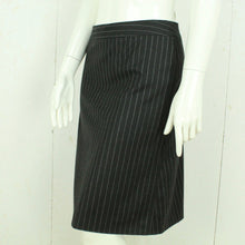 Laden Sie das Bild in den Galerie-Viewer, Second Hand JIL SANDER Rock Gr. 36 anthrazit Nadelstreifen (*)