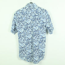 Laden Sie das Bild in den Galerie-Viewer, Second Hand SAND COPENHAGEN Hemd Gr. M blau weiß gemustert kurzarm (*)