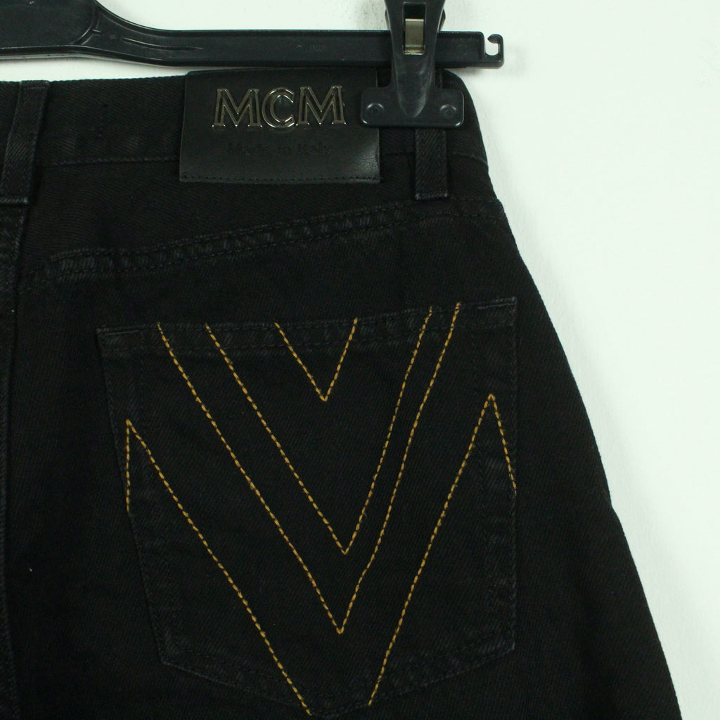Second Hand MCM Jeans Schlaghaose Gr. 38 uni weites Bein  - Designer (*)