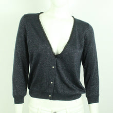 Laden Sie das Bild in den Galerie-Viewer, Second Hand DAY BIRGER ET MIKKELSEN Strickjacke Gr. XS dunkelblau silber (*)