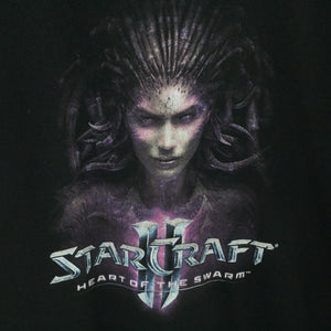 Vintage STARCRAFT 2 T-Shirt Gr. L schwarz mit Print und Backprint BLIZZARD (*)