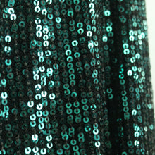 Laden Sie das Bild in den Galerie-Viewer, Second Hand DRY LAKE Palazzohose Gr. S petrolgrün Pailetten (*)