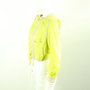Second Hand SCHUMACHER Windbreaker Gr. S gelb beige Jacke (*)