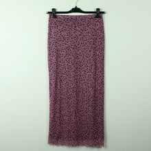 Laden Sie das Bild in den Galerie-Viewer, Second Hand MONKI Rock Gr. S pink schwarz geblümt Mesh Maxirock (*)