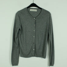 Laden Sie das Bild in den Galerie-Viewer, Second Hand CUSTOMMADE Strickjacke Gr. S grau Strick mit Kaschmir (*)
