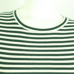 Second Hand MADS NORGAARD Longsleeve Gr. M Mod. Tuba grün creme gestreift (*)