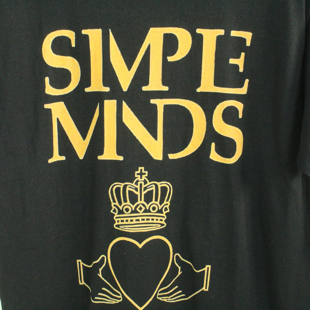 Vintage SIMPLE MINDS T-Shirt / Bandshirt Gr. M schwarz mit Print (*)