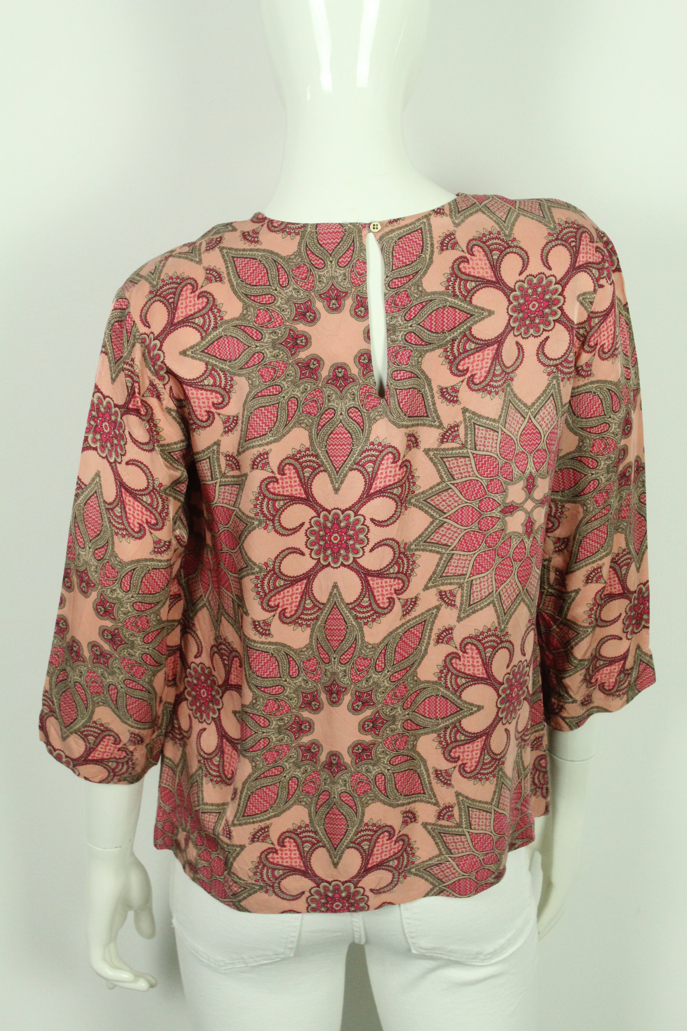 Rückenansicht Second Hand DAY BIRGER ET MIKKELSEN Bluse Gr. 36 mehrfarbig gemustert (*)