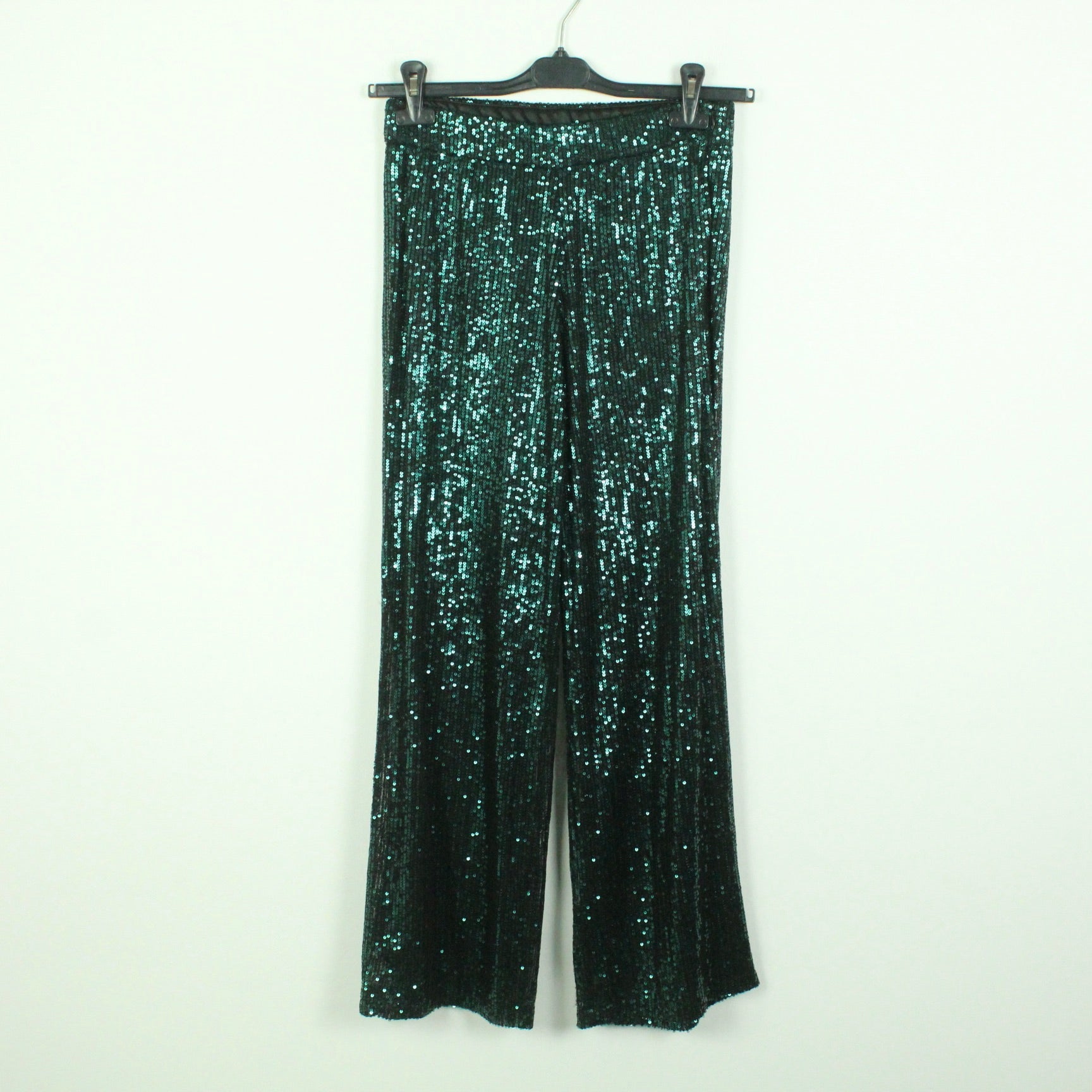Second Hand DRY LAKE Palazzohose Gr. S petrolgrün Pailetten (*)