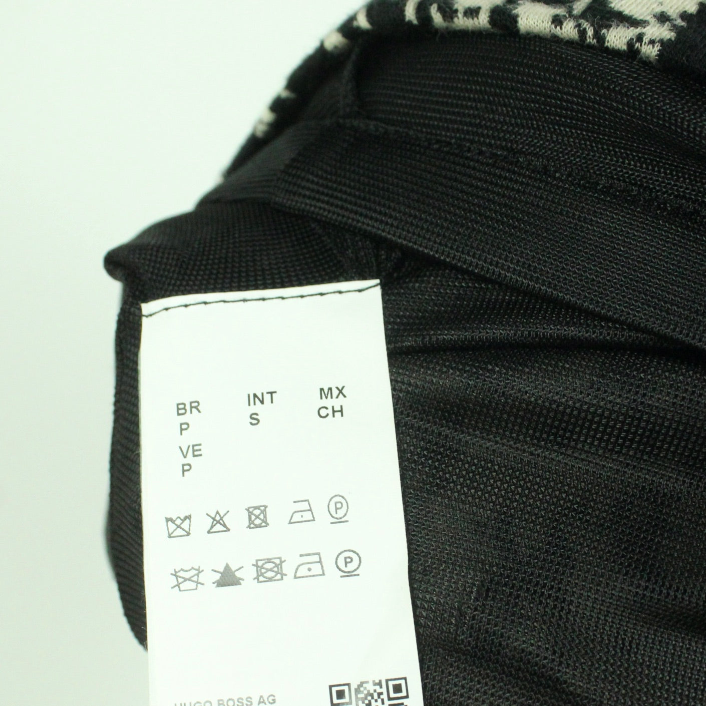 Second Hand HUGO BOSS Rock Gr. S schwarz creme Stretchrock (*)