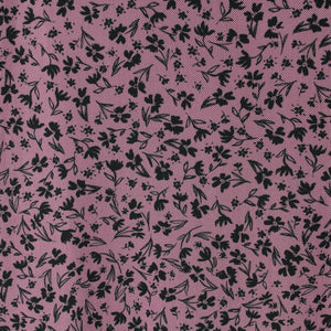 Second Hand MONKI Rock Gr. S pink schwarz geblümt Mesh Maxirock (*)