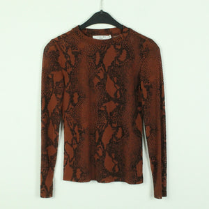 Second Hand COSTES REBEL Mesh Longsleeve Gr. XS braun schwarz Animalprint (*)