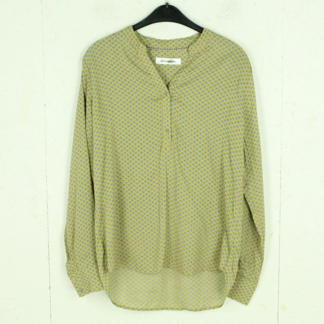Second Hand CO'COUTURE Bluse Gr. S grün mehrfarbig gemustert (*)