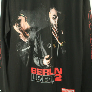 Second Hand BERLIN LEBT 2 Longsleeve Gr. One Size schwarz mit Print BERLIN LEBT 2 CAPI SAMRA(*)