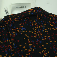 Laden Sie das Bild in den Galerie-Viewer, Second Hand GESTUZ Kleid Gr. 36 schwarz bunt gemustert Midikleid (*)