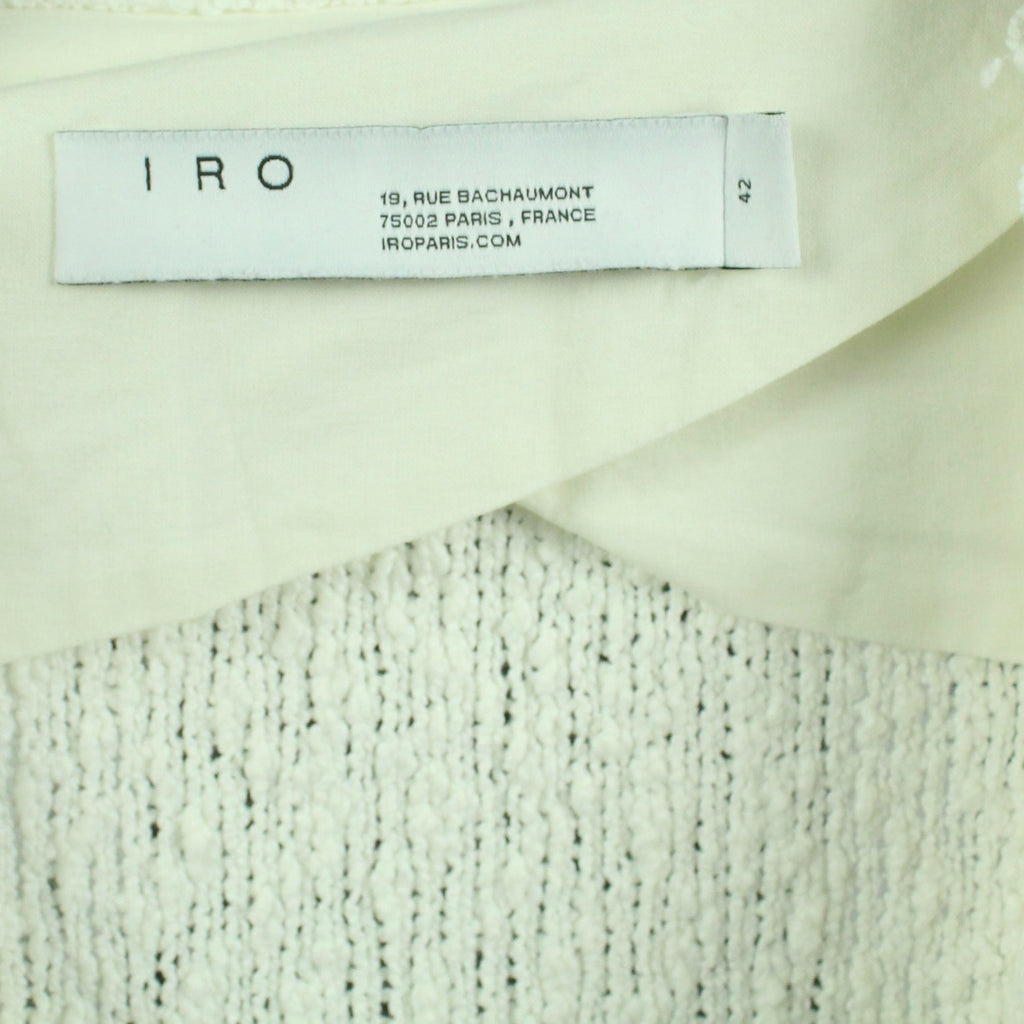Second Hand IRO Jacke Gr. 42 weiß uni Modell SHAVANI (*)