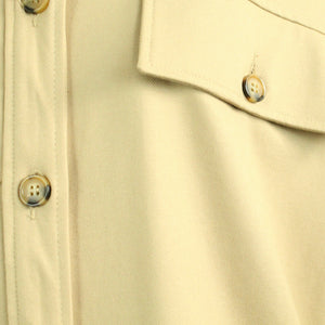Second Hand ZARA Hemd Gr. 38 hellbraun uni oversized (*)