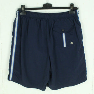 Vintage NIKE Sportshorts Gr. L blau mit Logo Stickerei Shorts