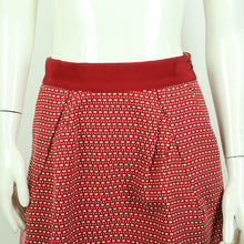 Laden Sie das Bild in den Galerie-Viewer, Second Hand MOSCHINO JEANS Rock Gr. 36 rot weiß gemustert (*)