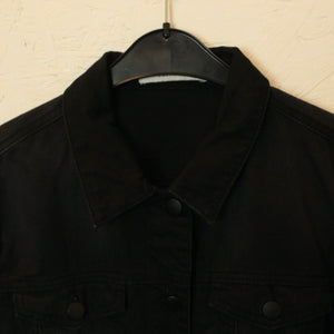 Second Hand JUST FAB Jeansjacke Gr. S schwarz (*)