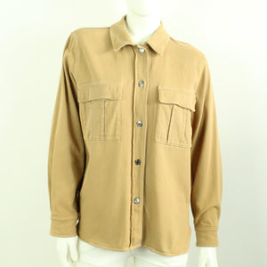 Second Hand SET Jeanshemd Gr. 38 hellbraun uni Hemd (*)