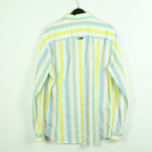 Second Hand TOMMY JEANS Hemd Gr. L weiß bunt gestreift langarm (*)