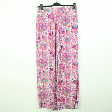 Laden Sie das Bild in den Galerie-Viewer, Second Hand DARLING HARBOUR Palazzohose Gr. 40 weiß pink gemustert (*)