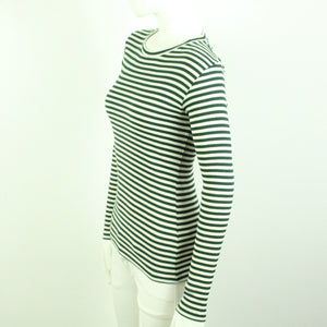 Second Hand MADS NORGAARD Longsleeve Gr. M Mod. Tuba grün creme gestreift (*)