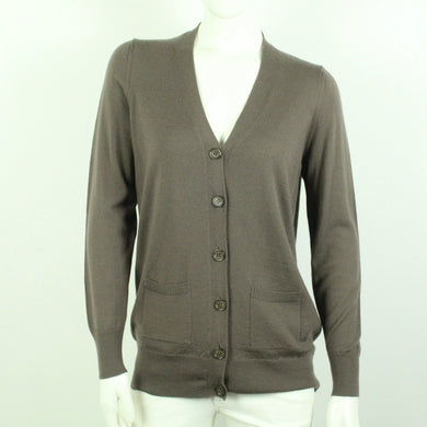 Second HAnd MAGASIN Strickjacke Gr. XL braun uni Strick (*)