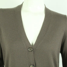 Laden Sie das Bild in den Galerie-Viewer, Second Hand MAGASIN Strickjacke Gr. XL braun uni Strick (*)