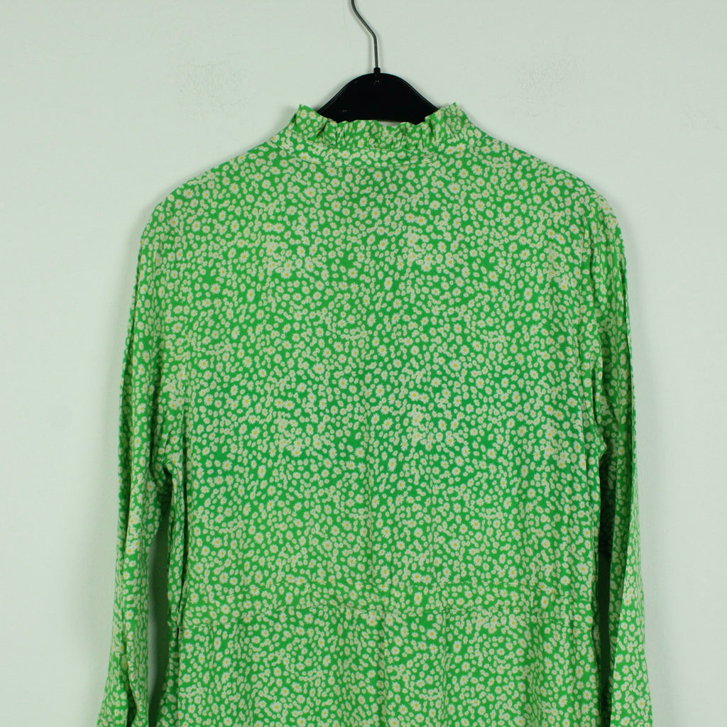 Second Hand SECOND ARRIVAL Kleid Gr. 38 grün weiß geblümt (*)