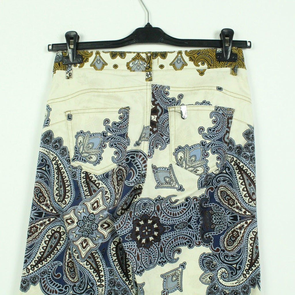 Second Hand LIU JO Hose Gr. 28 creme mehrfarbig gemustert (*)